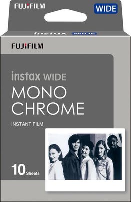 Фотоплівка Fujifilm Colorfilm instax wide monochrome 10 Packy ( на складі ) Fujifilm Square Film Blac фото