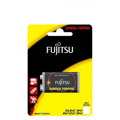 Батарейка Fujitsu 6F22 (B) (На складі) 6F22 фото