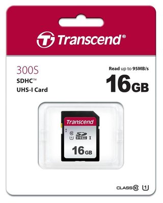 Карта памяти Transcend SDHC 16GB UHS-I C10 U1 300S 95MB/s 956273860 фото