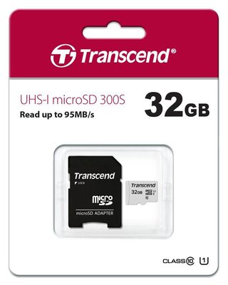 Карта памяти Transcend microSDHC 32GB UHS-I C10 U1 300S 95MB/s / в магазине transcend 32gb 300s фото