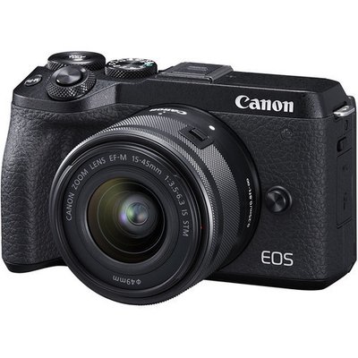 Без дзеркальний фотоапарат Canon EOS M6 Mark II kit 15-45 mm + EVF Black / на складі Canon EOS M6 mark II фото