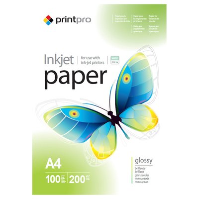 Бумага PrintPro Glossy 200г/м, А4, 100л / в магазине PrintPro Glossy 230г/м фото