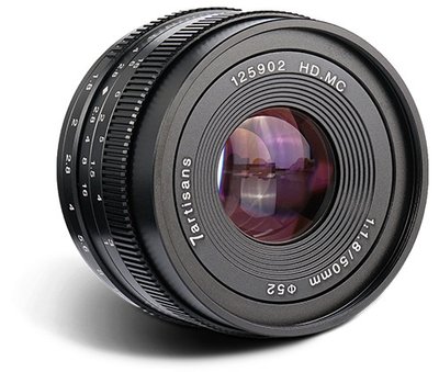 Об'єктив 7Artisans 50mm f/1.8 Fujifilm X / на складі 7A50F1.8-(FX) фото