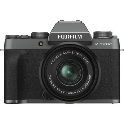 Фотоапарат Fujifilm X-T200 Kit XC 15-45mm F3.5-5.6 Dark Silver / на складі Fujifilm X-T200 фото