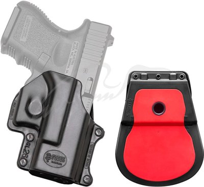 Коробка Fobus для Glock 26,27,28,33 з поясним фіксатором ц: black / на складі 2370.16.86 фото