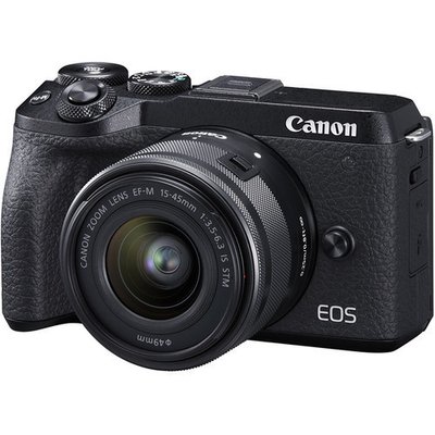 Фотоапарат Canon EOS M6 Mark II kit 15-45mm Black / на складі Canon EOS M6 mark II фото