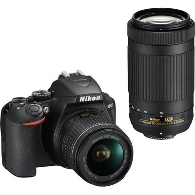Дзеркальний фотоапарат Nikon D3500 kit 18-55 mm VR + 70-300 mm / на складі Nikon D3500 kit фото