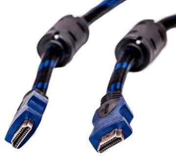 Відео кабель PowerPlant HDMI - HDMI, 7м, позолочені конектори, 1.4V, Nylon, Double ferrites 1807552730 фото