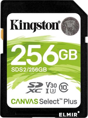Картка пам'яті SDXC 256GB Kingston Canvas Select Plus C10 UHS-I U1 / в магазині Kingston 256GB фото