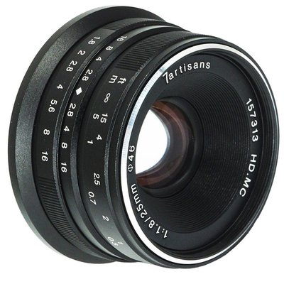 Об'єктив 7Artisans 25mm f/1.8 M/43 (Olympus/panasonic)/на складі 25mm f/1.8 M/43 фото