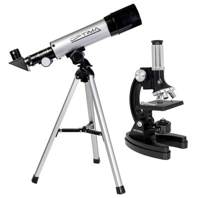 Мікроскоп Optima Univeer 300x-1200x + Телескоп 50/360 AZ в кейсі (MBTR-Uni-01-103) / на складі 928587 фото