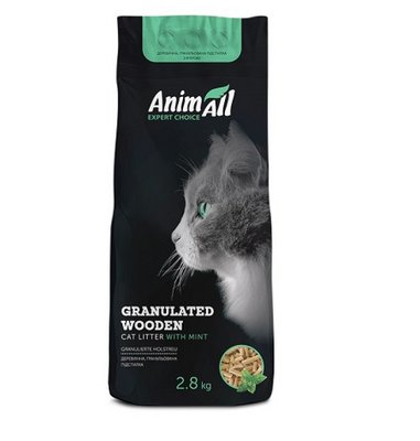 Наполнитель AnimAll древесный для животных 2,8 кг с ароматом мяты 2180284838 фото