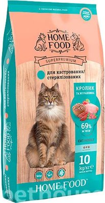 Home Food с кроликом и клюквой для стерилизованных кошек 10кг 2021730536 фото