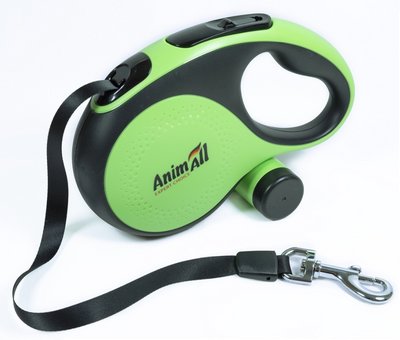 AnimAll рулетка-поводок с диспенсером для собак L до 50 кг/5 метров зелёная, MS7016-B, (Х/12/Х) 2178266321 фото
