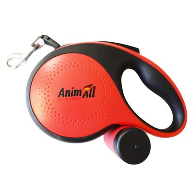 AnimAll рулетка-поводок с диспенсером для собак XL до 50 кг/8 метров красная, MS7016-B, (Х/12/Х) 2178275262 фото