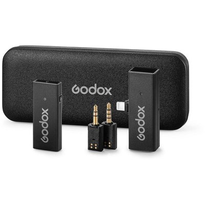 Микрофонная система Godox MoveLink Mini LT для 2 человек для iPhone с Lightning портом (черный корпус) 2200300638 фото