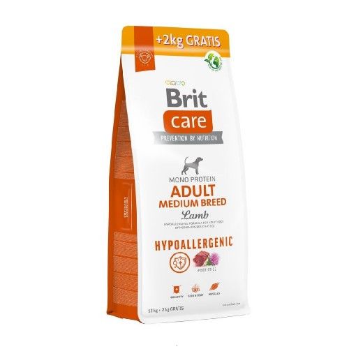 Корм Brit Care Dog Hypoallergenic Adult Medium Breed для собак середніх порід, гіпоалергенний з ягням, 12 кг 2004797015 фото